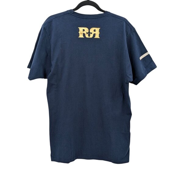 Y2K Rock Revival Graphic T Shirt Size Men L Gold Logo Grunge Streetwear USA Made - Picture 2 of 10